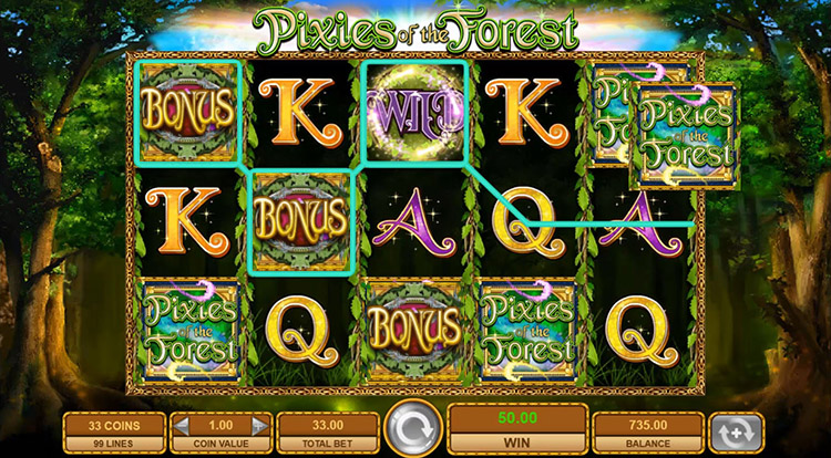 Free pixies of the forest slot machine