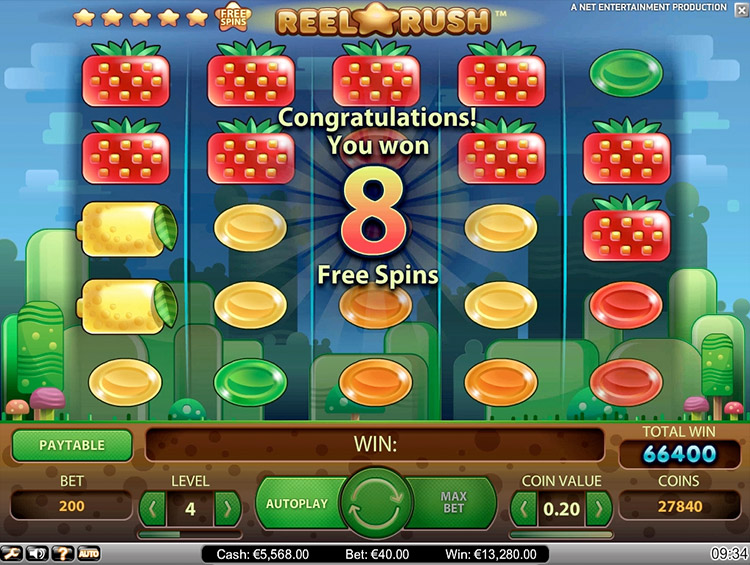 Play reel rush online