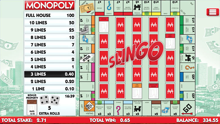 Monopoly Slingo Free Play