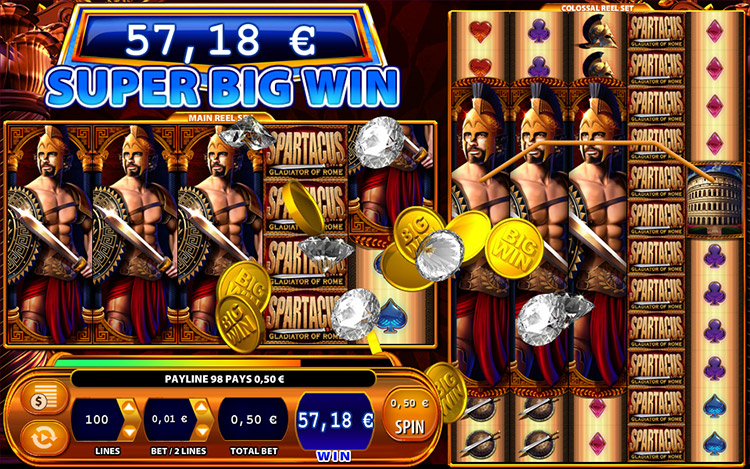 Spartacus Slot Machine Big Win