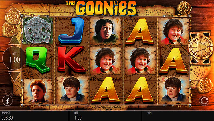 Play goonies slot online, free